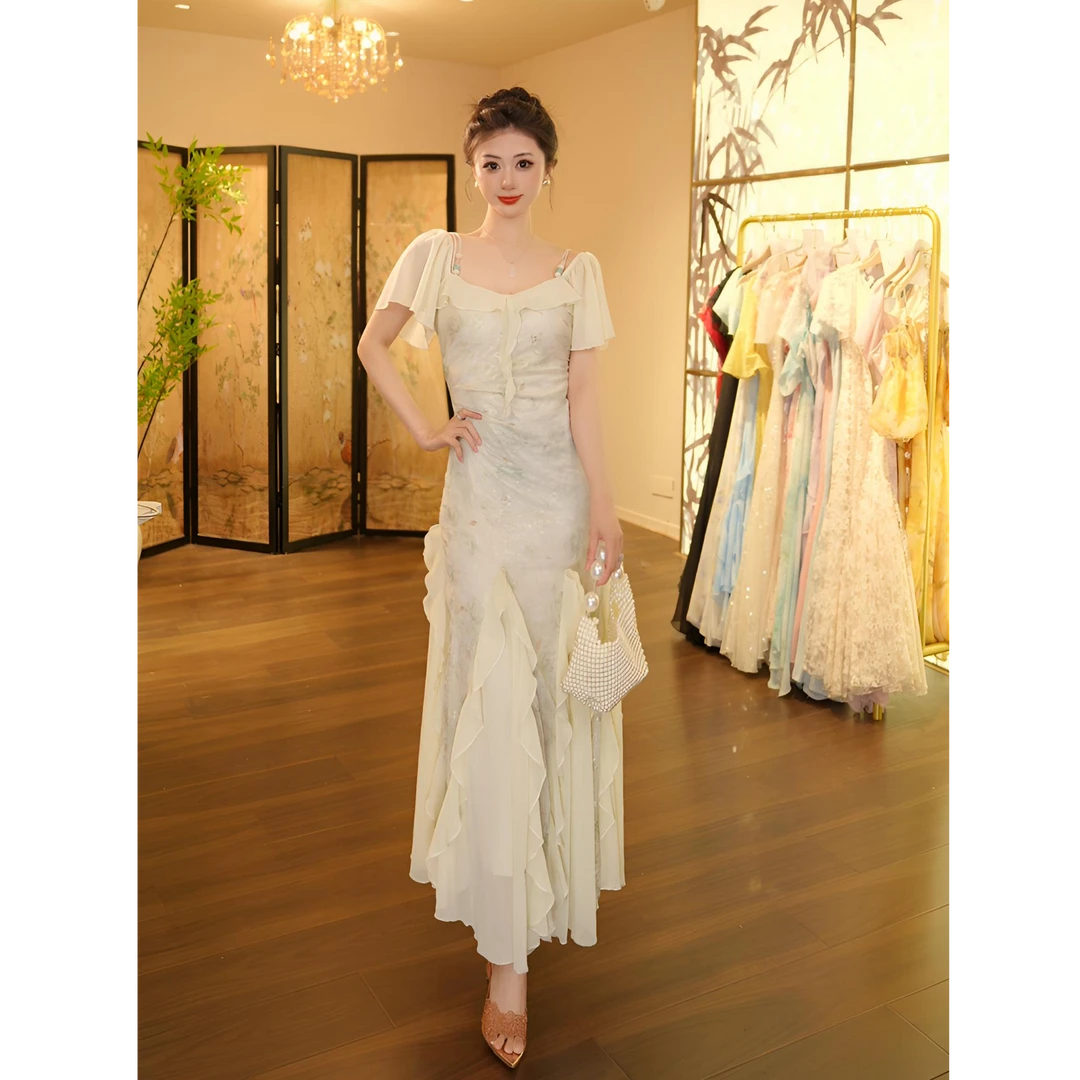 【张小小】琉璃清玉-1035 连衣裙（N599）