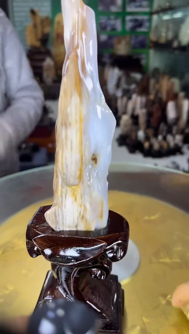 未镶嵌珠宝奇石硅化玉缅甸天然树化玉摆件