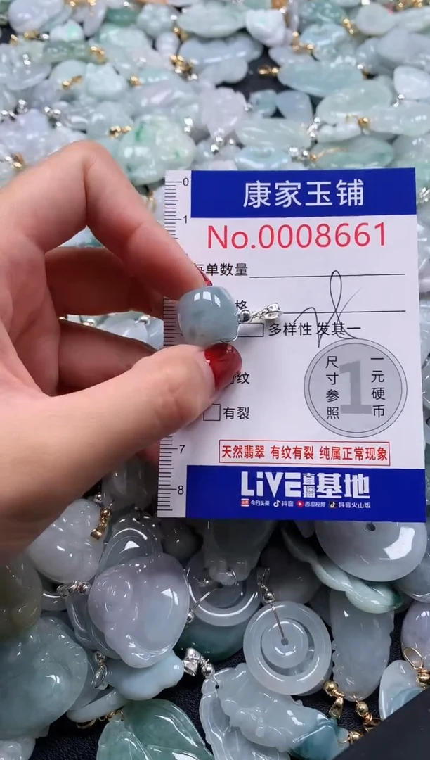 翡翠未镶嵌吊坠(不含链)8661