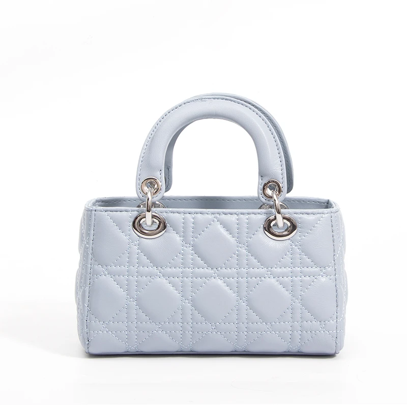 【Yì CHEN】SLBL-6102-浅蓝 简约时尚女士新款轻奢单肩斜跨包