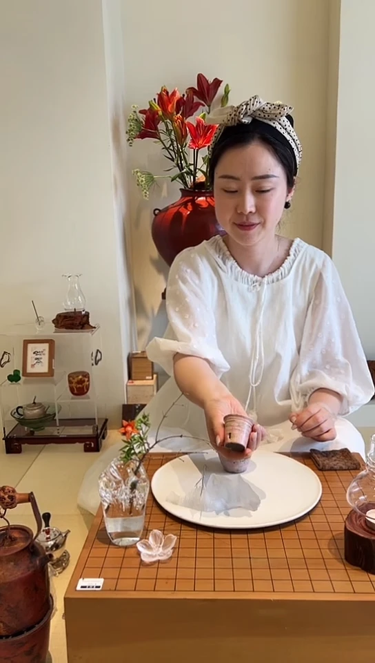 茶道摆件0000粉色杯子2116