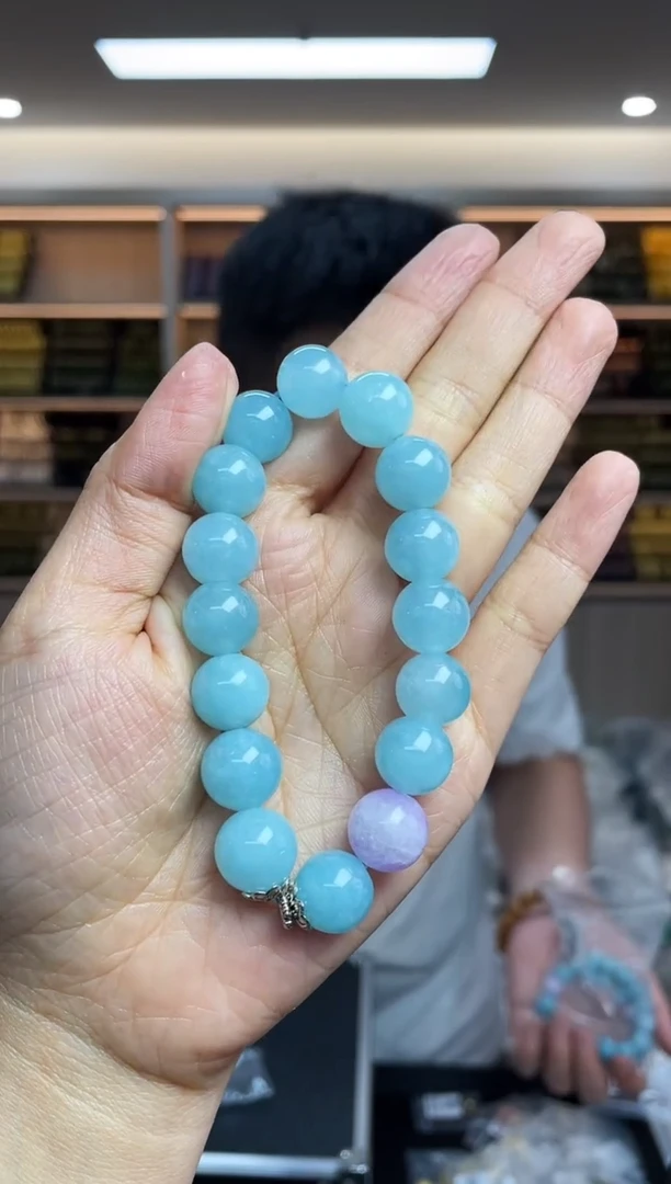 【闪购商品】海蓝宝石手串未镶嵌多样性发一件