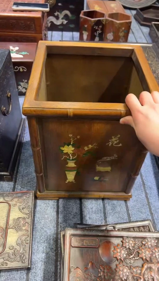 木紫檀雕刻一物一拍