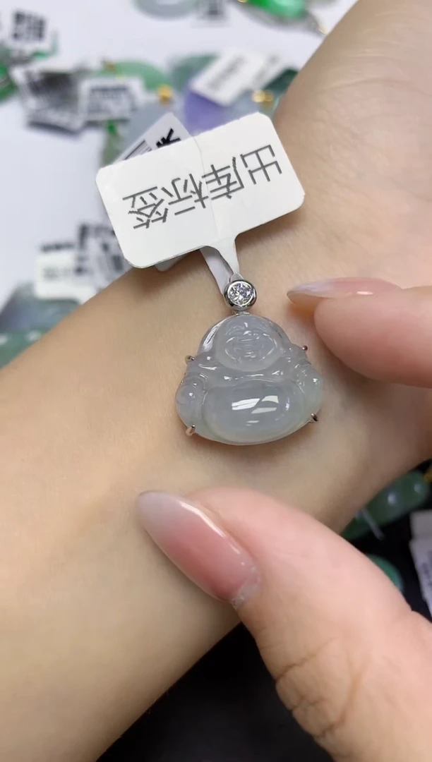 颈饰未镶嵌翡翠天然缅甸翡翠A货多样性发一件