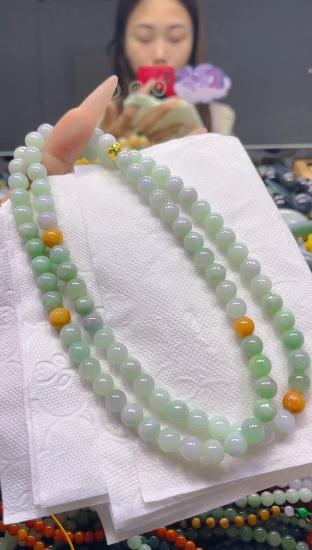 颈饰未镶嵌翡翠7MM