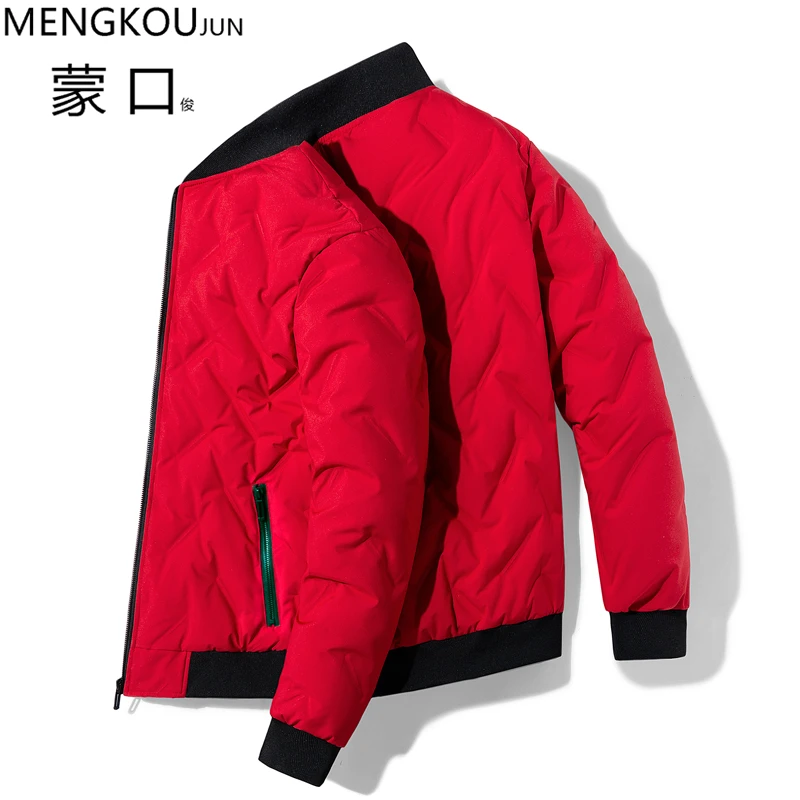 蒙口俊新款男士休闲时尚冬季羽绒服中青年百搭款多色帅气男款外套
