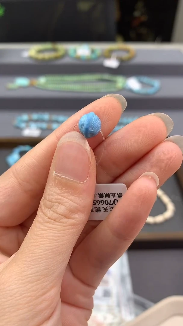 未镶嵌绿松石单珠E141