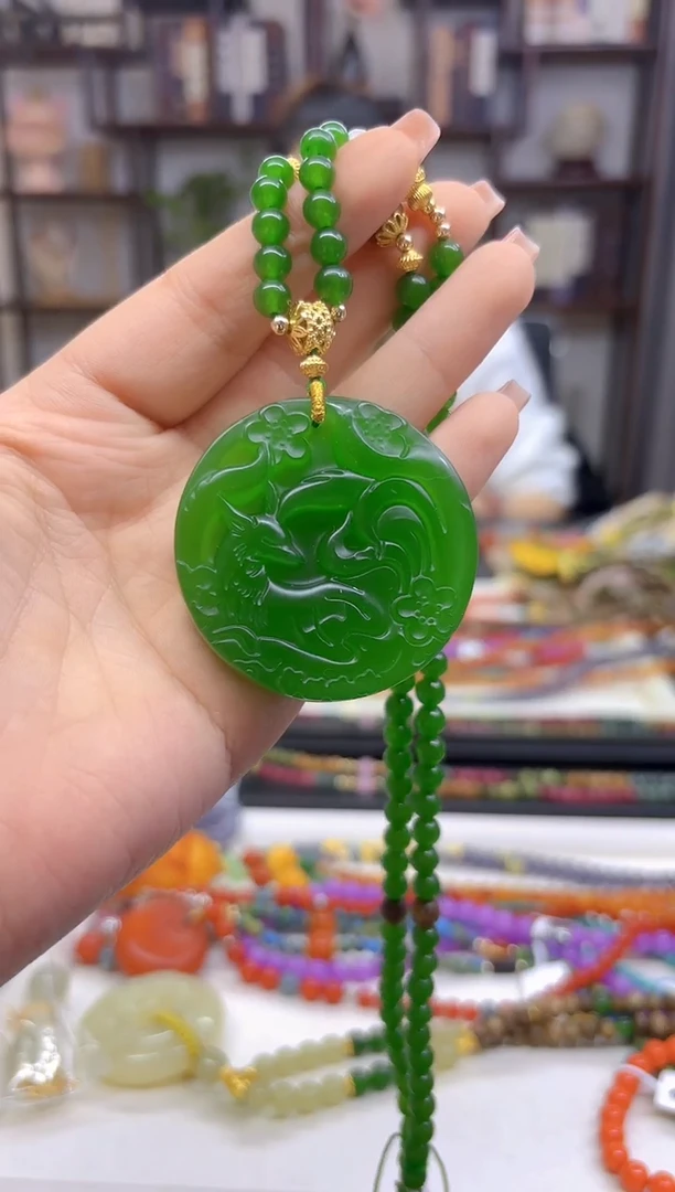 【闪购商品】和田玉（碧玉）毛衣链未镶嵌M533