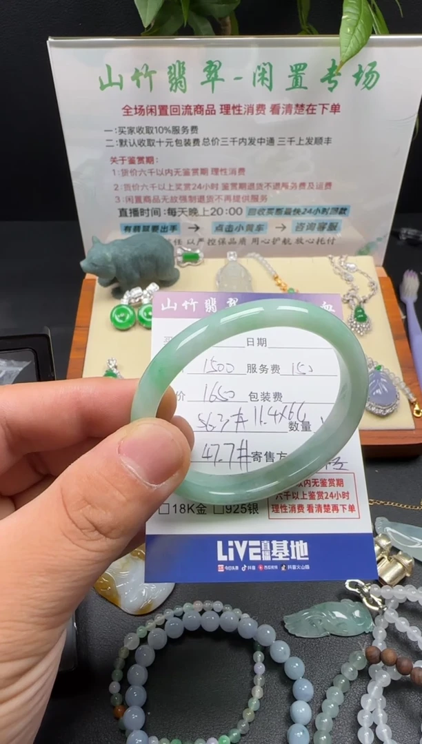 未镶嵌手镯翡翠3002392