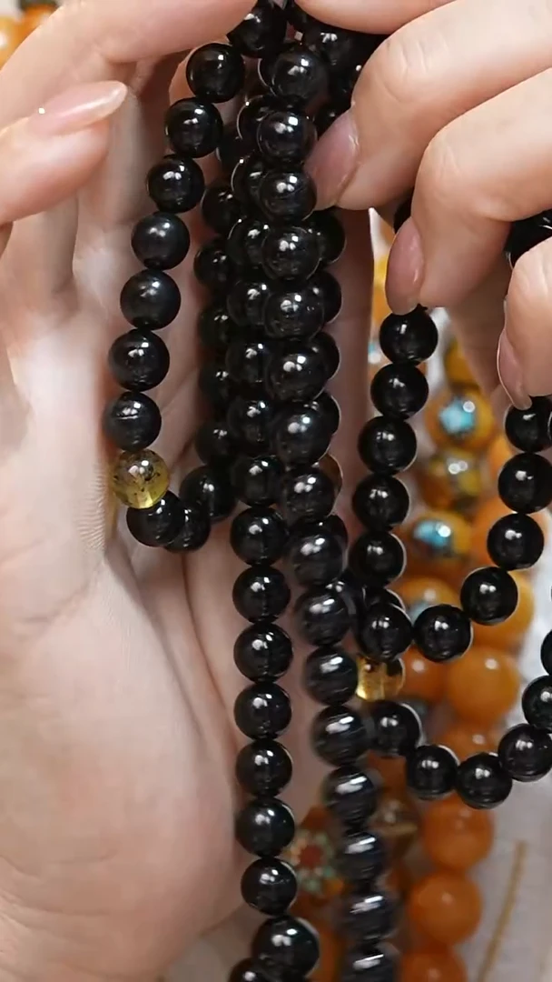 琥珀颈饰未镶嵌8117天然蜜蜡珠宝奇石全部保真