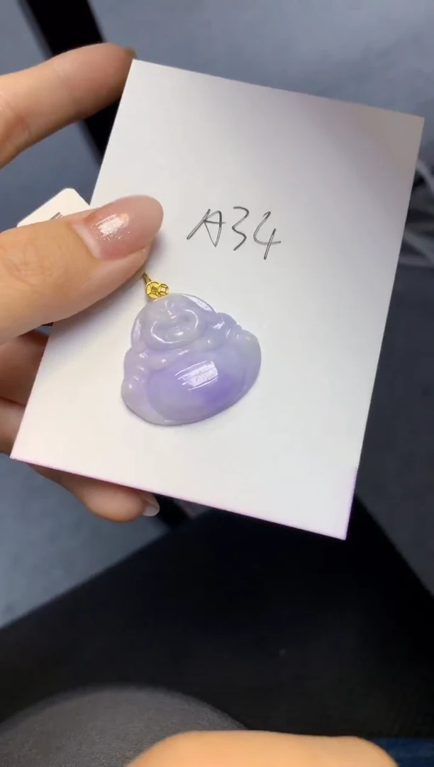 颈饰18K金镶嵌翡翠天然A货缅甸翡翠百元以上9元证书费自理