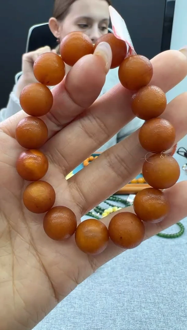 【闪购商品】琥珀手链未镶嵌381秒拍号