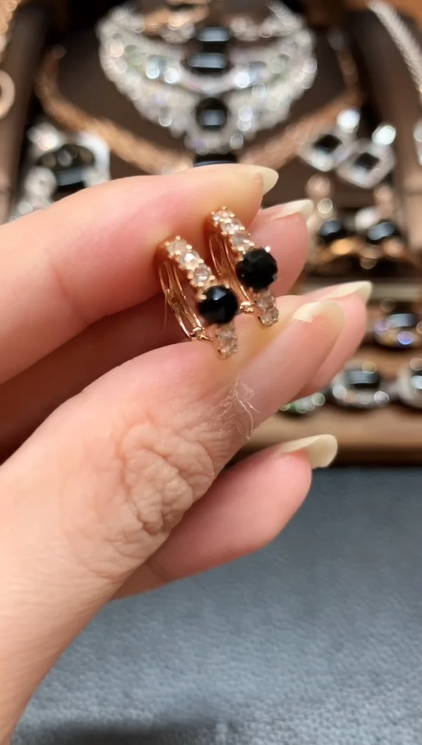 18K金镶嵌翡翠耳饰z123不退换多样性一件发货