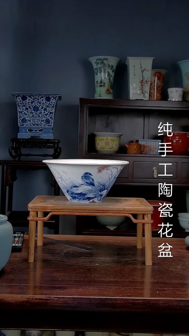 景德镇陶瓷手工花盆