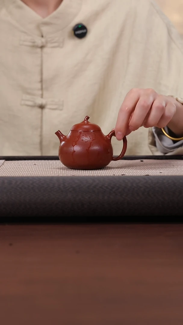 【闪购商品】紫砂茶壶1271 DX 大红袍 茄瓜 150cc