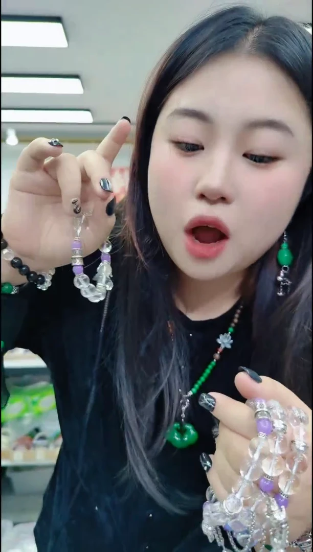 【闪购商品】水晶手链合金0942 白水晶手串