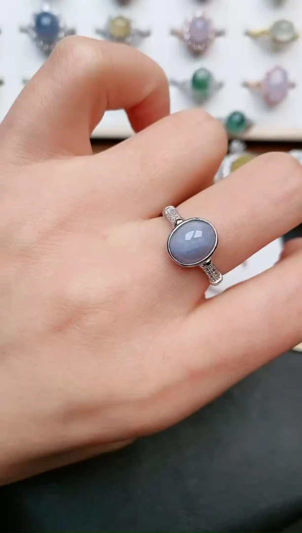 【闪购商品】翡翠戒指银S925镶嵌......