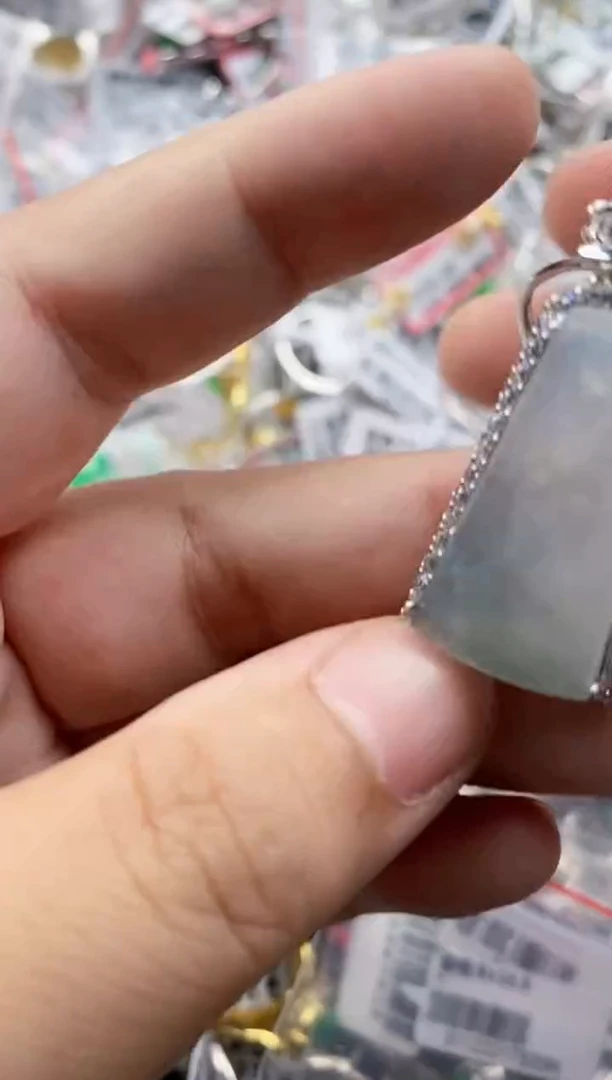 银S925镶嵌戒指翡翠666    3