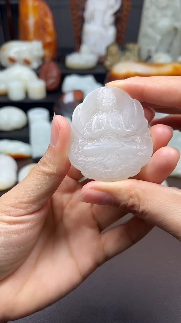 吊坠(不含链)未镶嵌和田玉吊坠