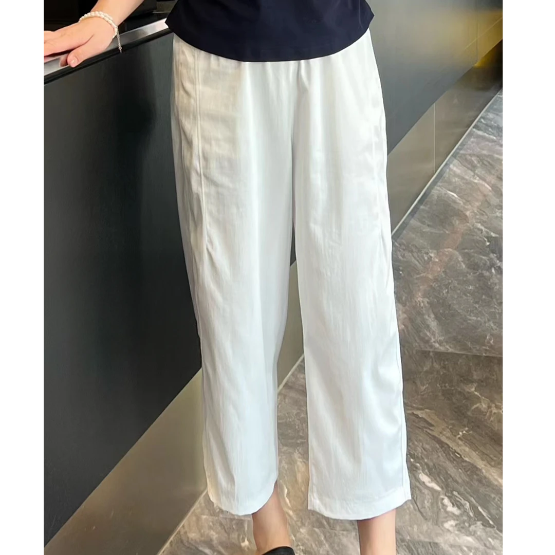 灵璧胖衣秀服《毛毛推荐》夏季时尚8414大码休闲洋气百搭显瘦裤子