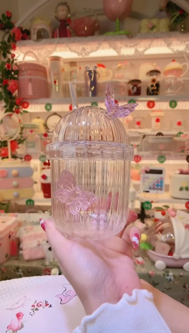 蝶恋花吸管杯——手工制作品质好！