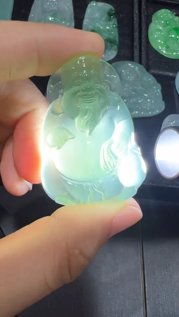 定制翡翠未镶嵌财神