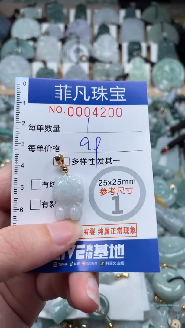 翡翠未镶嵌颈饰00..4200