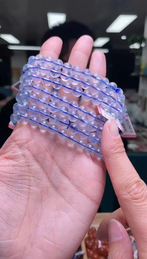 未镶嵌手链海蓝宝石7±/x-525【多样性发一件