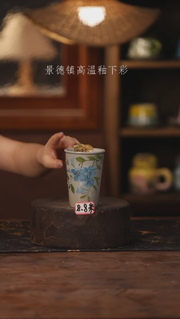 陶瓷景德镇高温釉下手绘陶瓷031