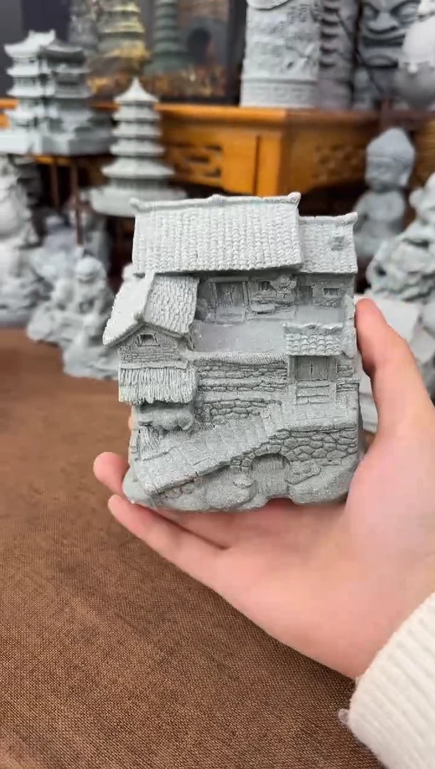石材青砂石带牛农家院