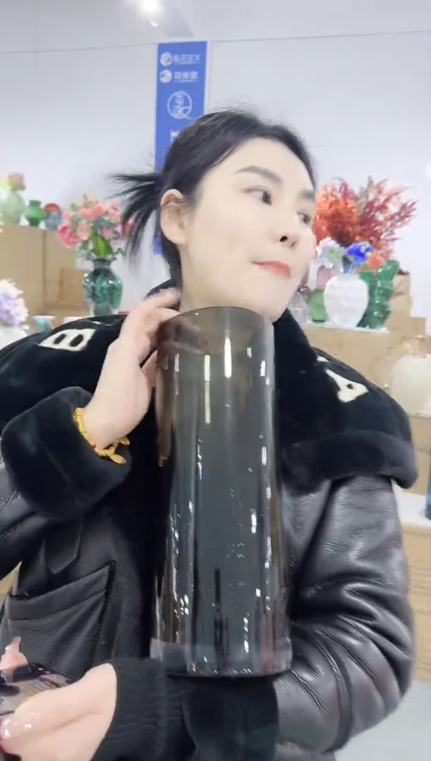 【闪购商品】无铅玻璃UU外贸仓花瓶微瑕-NOG9