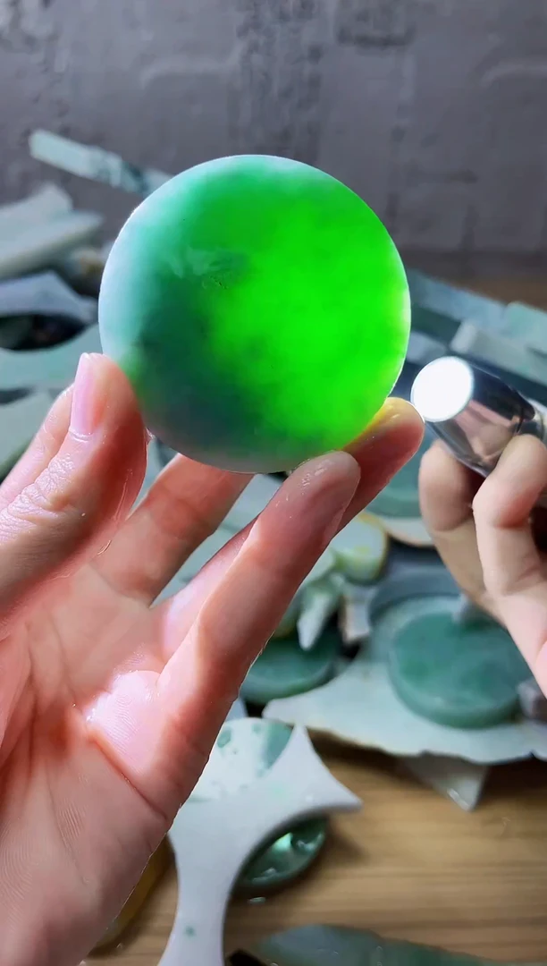 裸石翡翠翡翠a货正品玉石陈485