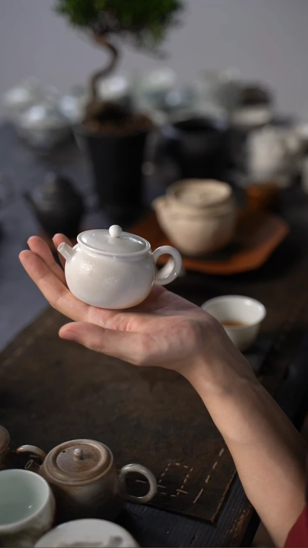 无在**花大合小满 泽阳老师柴烧小壶80ml