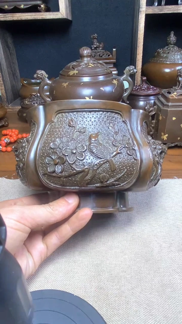 【闪购商品】苏工 普工精品铜 摆件熏香炉/摆件