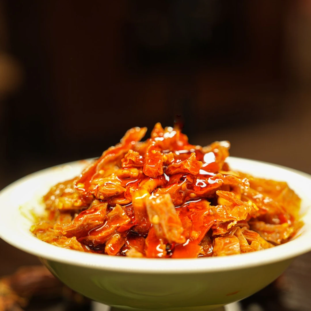 湘西农家自制魔芋鸭肠