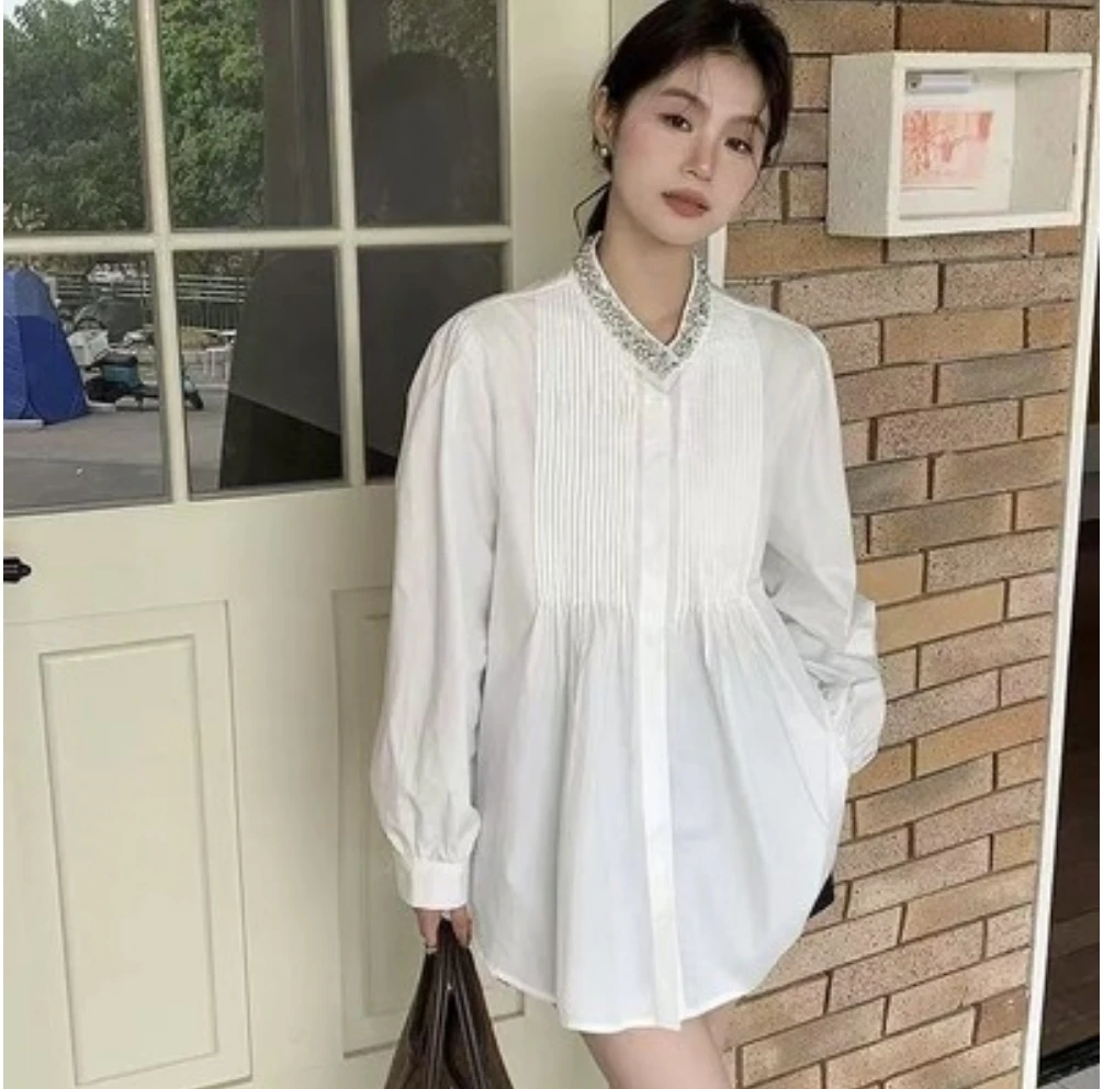 【Z】507/8506/135  慵懒风宽松显瘦衬衫女潮垂感上衣女