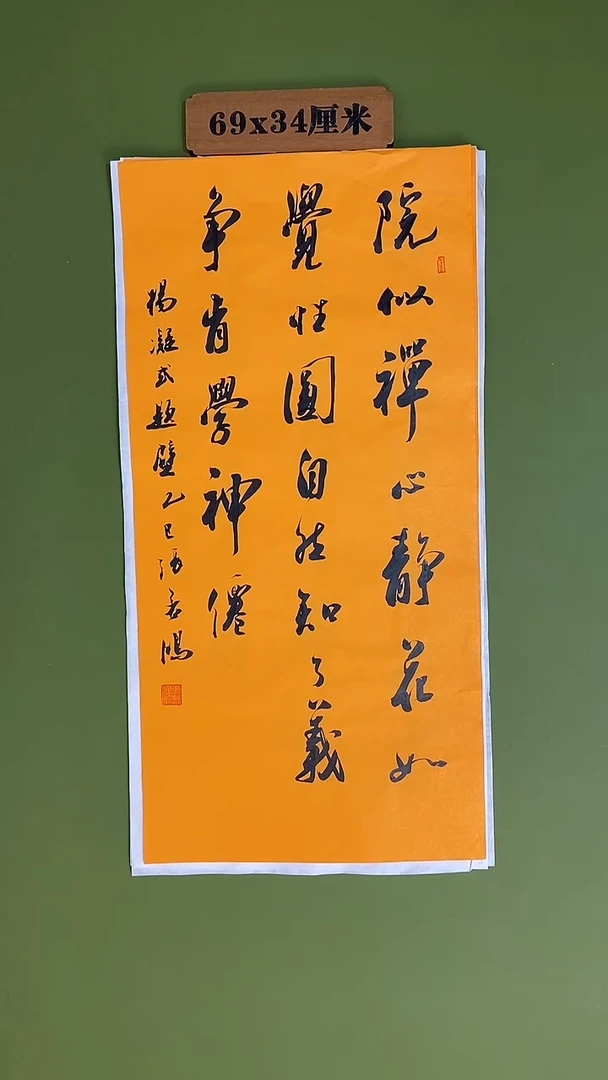 书法书法 张若鸿 尺寸69cm*34cm