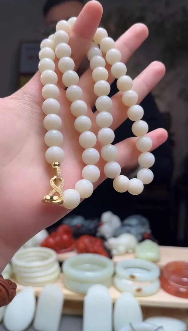 颈饰未镶嵌和田玉项链9+