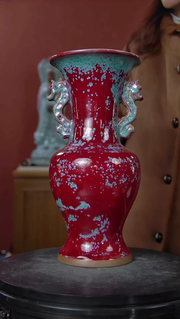 摆件大宋官窑 【双龙瓶】