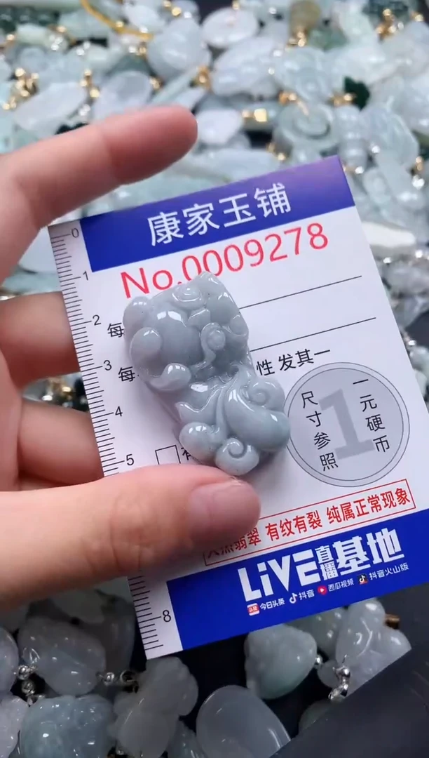 翡翠未镶嵌吊坠(不含链)9278