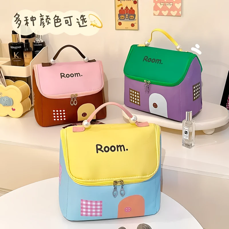 多巴胺房子收纳包女大容量分区手提防水旅行品便携收纳袋LH
