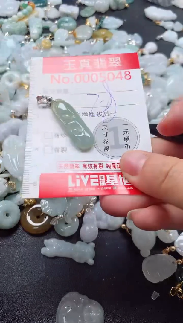 吊坠(不含链)未镶嵌翡翠5048