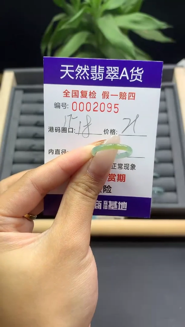未镶嵌戒指翡翠天然  2095