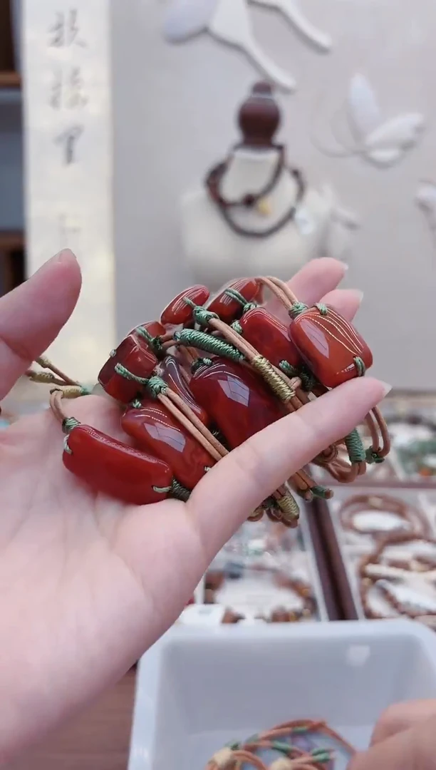 未镶嵌手链南红玛瑙H157南红手牌