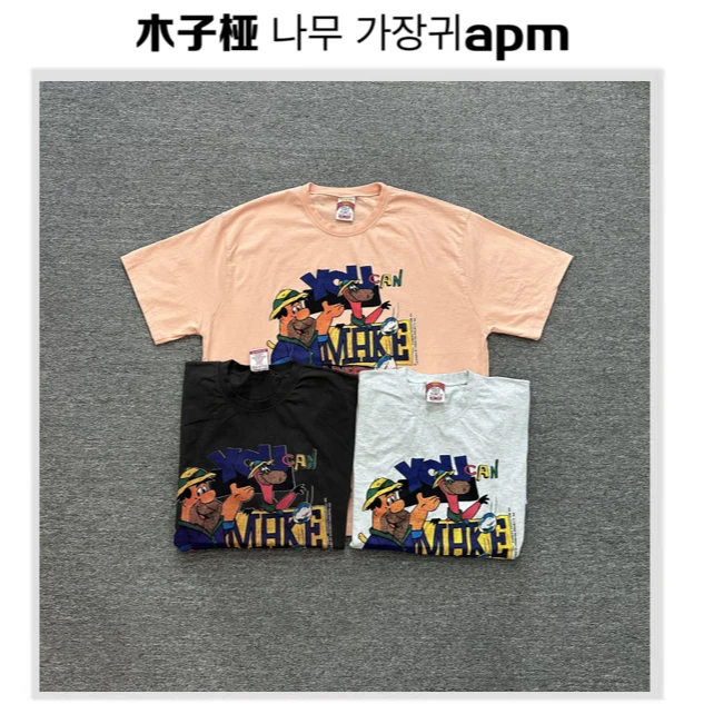 韩国东大门 公鸡/环保小恐龙印花T恤休闲服