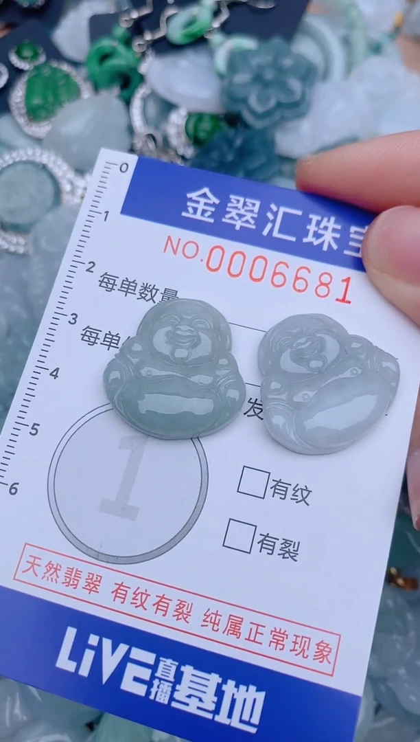 翡翠未镶嵌颈饰6681