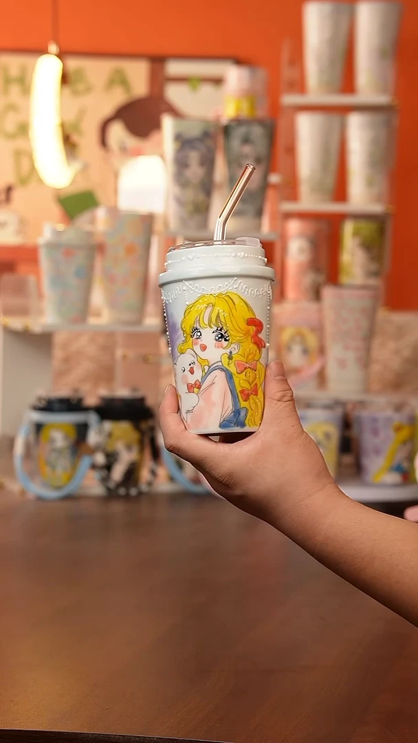 （玉泥）景德镇手工手绘文创陶瓷杯