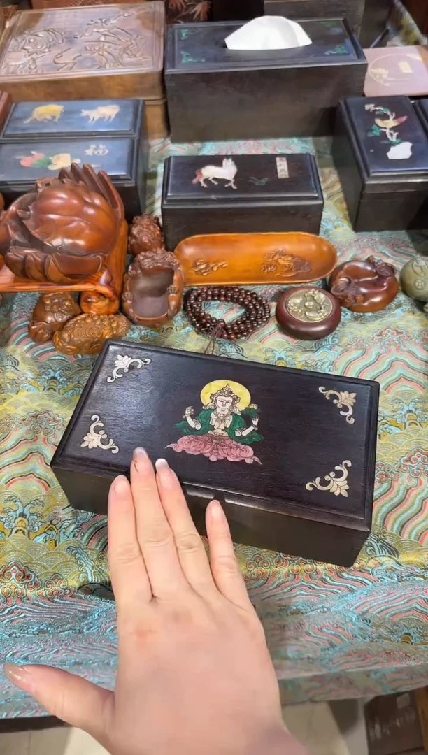 【闪购商品】木木艺紫檀观音机关盒198.88888