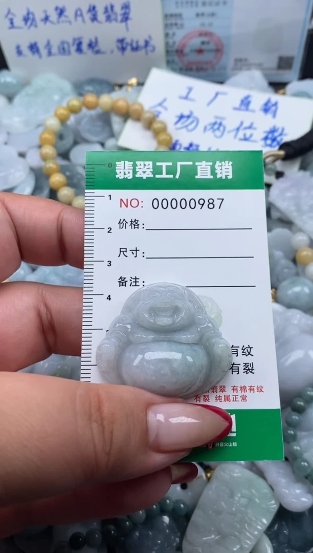 翡翠未镶嵌颈饰天然A货翡翠0987