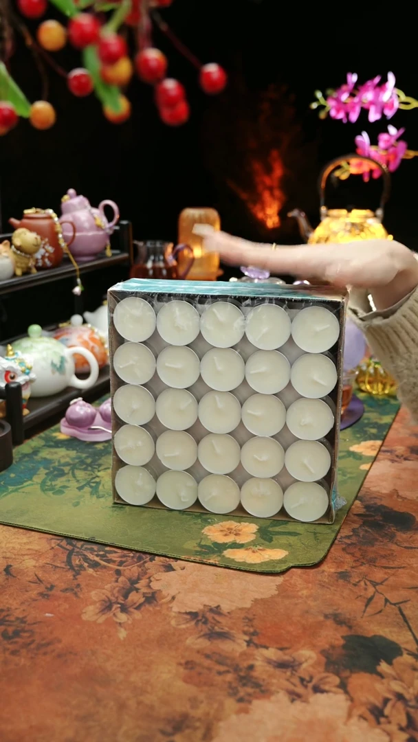 【闪购商品】植物蜡烛4小时100颗茶蜡烛